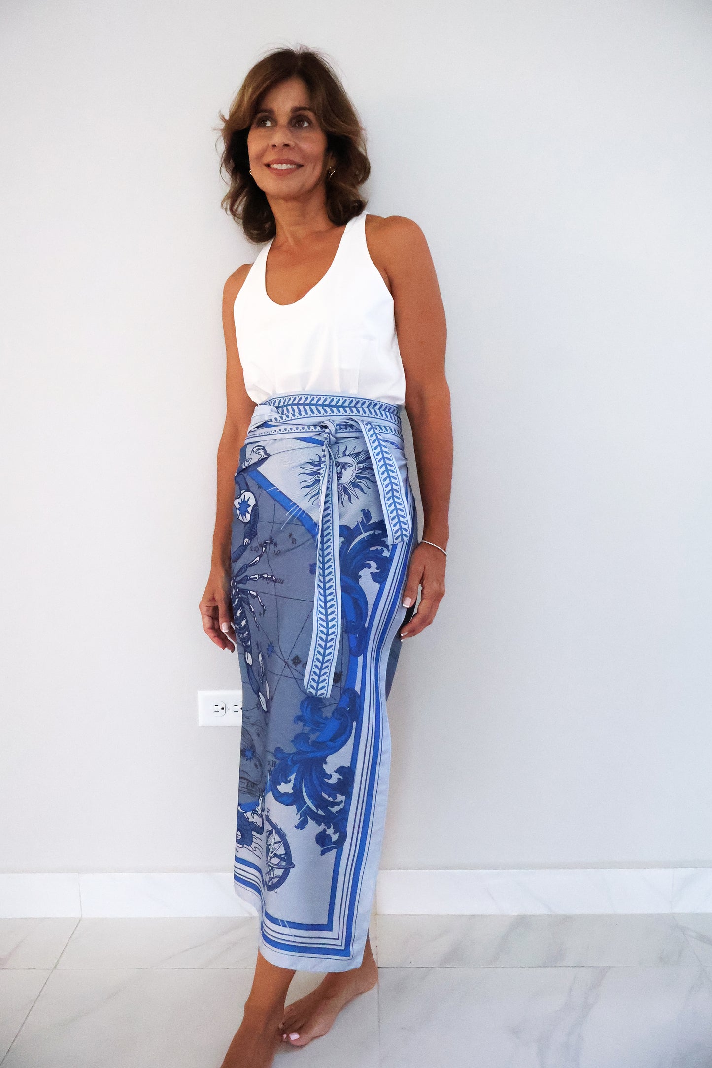 WATER SARI - WRAP DRESS
