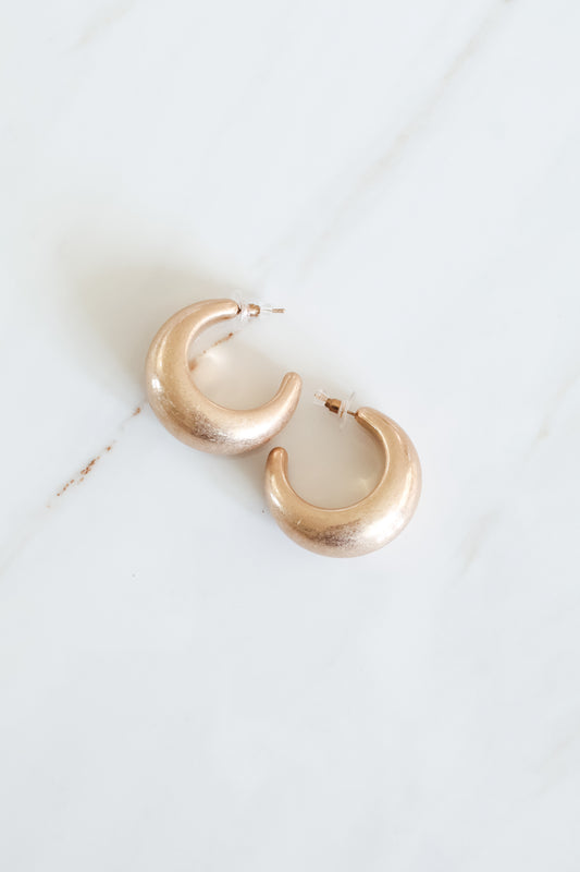GOLD CHUNKY HOOPS